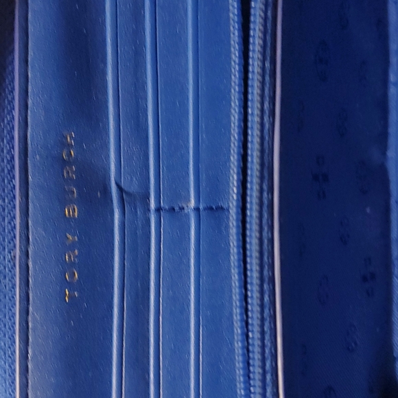 Tory Burch Gemini Royal Blue Wallet - Picture 5 of 12